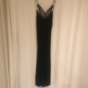 Zara Premium Collection Black Maxi Dress